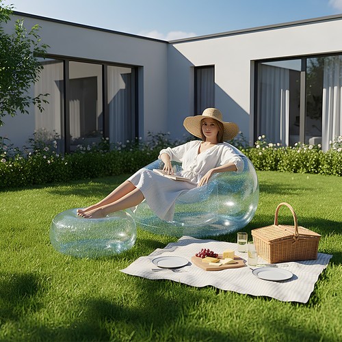 Inflatable sofa lounger couch - sofa,