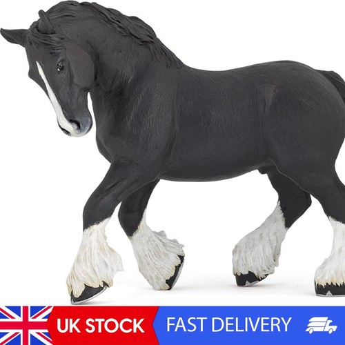 Black shire stallion figure - shire,