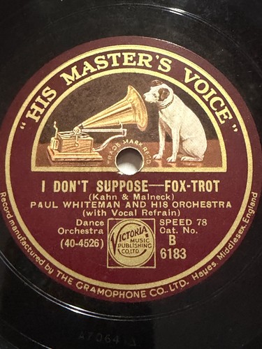 Paul whiteman don suppose - i,