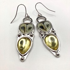 Beautiful Barn Owl Dangle Drop