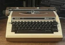 Vtg Brother 4612 Electric Typewriter With Hard Case. Working. Needs New Ribbon