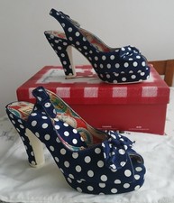 MISS L FIRE NAVY POLKA DOT