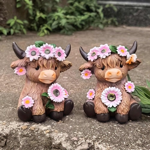 Highland cow plant pot mini - plant,