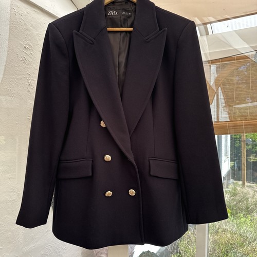 Zara navy blazer - navy, (14-16)