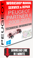 Service Workshop Manual & Repair PEUGEOT PARTNER II 2008-2013 +WIRING | DOWNLOAD