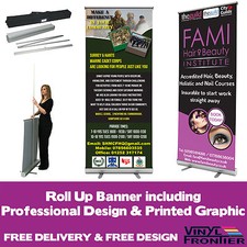 Roller Banner | Pull Up/ Roll Up Banner Sign Exhibition Trade Show Display Stand