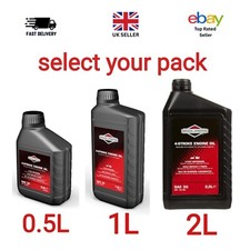 Briggs & Stratton 100004E 4-Stroke Lawn Mower Engine Oil SAE30 500ml Black 0....