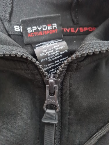 Spyder black hoody large - spyder,