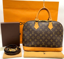 Authentic Louis Vuitton Monogram Alma PM M53151 Handbag W/Belt Set KW100007