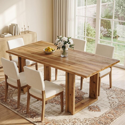 160cm rectangular solid wood - 160cm,