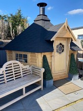 9.2m2 Grill cabin / BBQ  / garden / Grillkota / Log cabin / Gazebo / Hobit  Hut