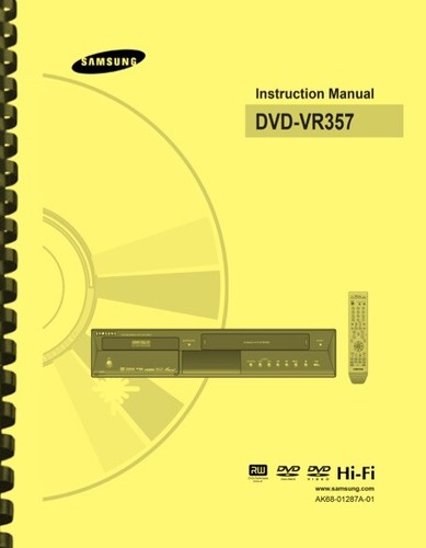 Samsung dvd vr357 - samsung, vcr