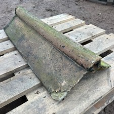 Reclaimed Buff Roll Top 23" Clay Roof Ridge Tile - 110 Degree