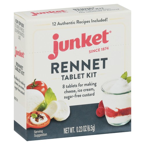 Junket rennet tablets - rennet, oz