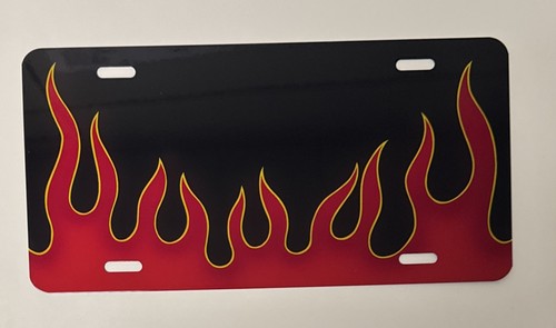 Red flame hotrod - red, car