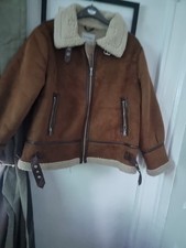 Ladies Sheepskin Style Coat