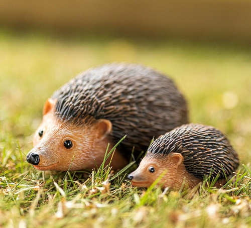 Resin hedgehog and - hedgehog, garden