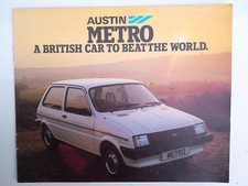 AUSTIN METRO U.K SALES LEAFLET