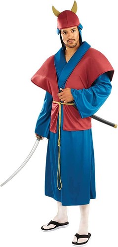 Men samurai costume helmet - samurai, +