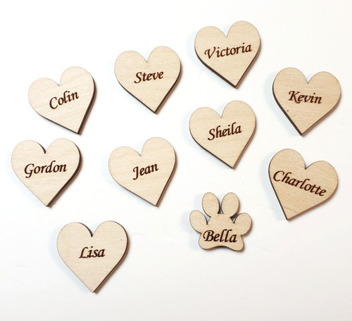 Personalised engraved wooden - engraved,