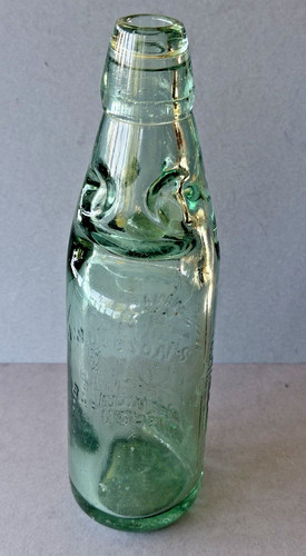 Antique codd bottle dobsons - codd, jw