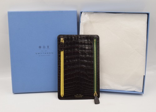 Smythson currency case leather - smythson,