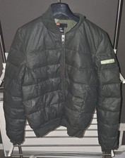 Diesel Woman’s Padded Bomber Jacket In Dark Green