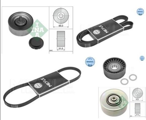 Bmw drive belt pulley kit - belt,