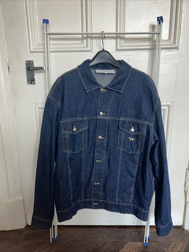 Maison kitsune blue denim - kitsune,