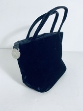 Mulberry Vintage Small Black Velvet Evening Bag