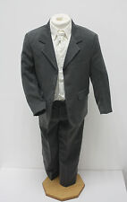 Boys Suits 5 Piece Grey Ivory Suit Wedding Page Boy Baby Formal Party Smart