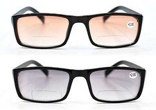 TN68 Bifocal Tinted Double Usage Eyeglasses & Sun Readers In Black or Brown