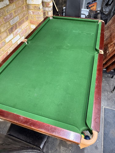 Antique pool and snooker table - antique,