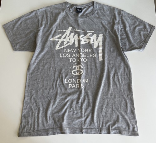 Stussy world tour grey - stussy,