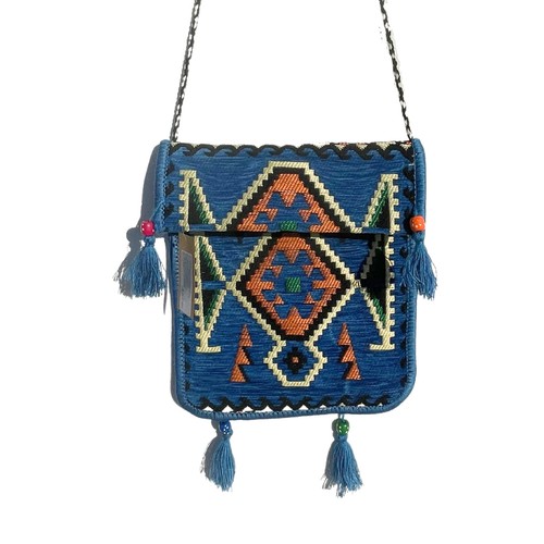 Kilim messenger festival bag - kilim,