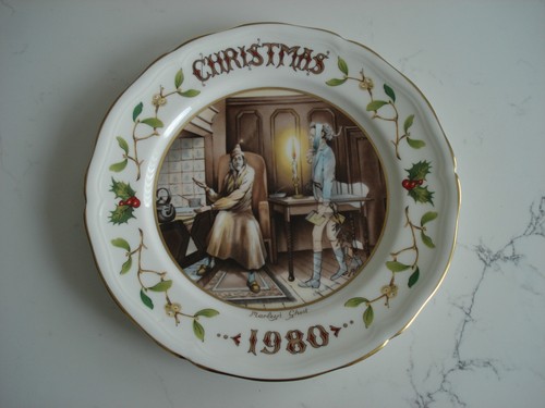 Aynsley 1980 christmas plate - aynsley,