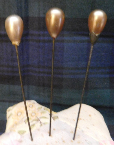 Lovely antique hat pins - , 3