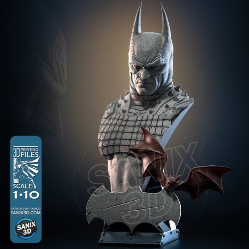 Batman absolute bust resin - batman, 3d