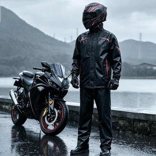 Mens split motorcycle rain - split,