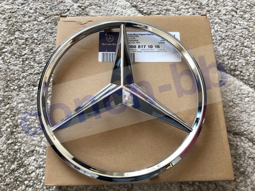 Chrome front grille - chrome, badge