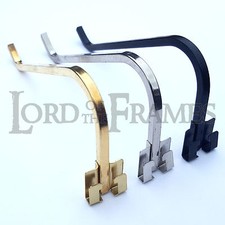 Large Black Brass Nickel Curl