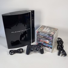 Sony PlayStation 3 Fat 320GB Console + Controller + Games Bundle PS3 FW 4.91