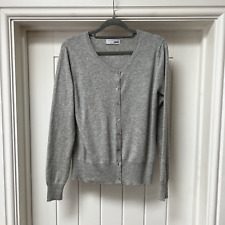 George Cardigan Women's UK 12 Grey Cashmere Knit Soft Stretch Button Up Jumper