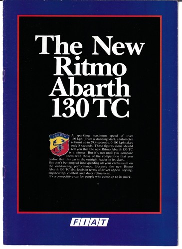 Fiat ritmo abarth - ritmo, 130