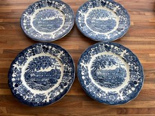4x royal worcester Dinner Plates Avon Scenes Palissy 26cm 