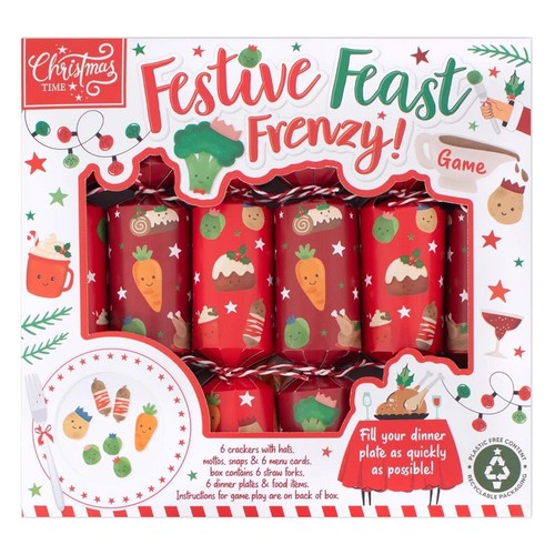Christmas crackers pack 22cm - crackers,