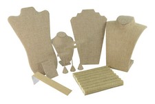 Burlap Jewellery Displays For