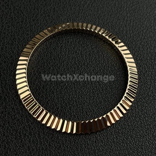 Rose gold fluted - gold, bezel