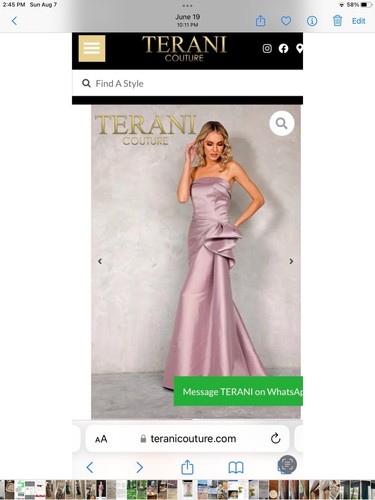 Terani mother bride gown - terani, of