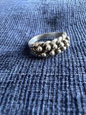 mens vintage sterling silver keeper ring